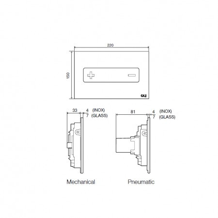 Studio Bagno Oceania Mia Push Plate - Image 2