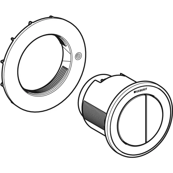 Geberit Kappa and Omega Remote type 10 Dual Flush Button - Image 3