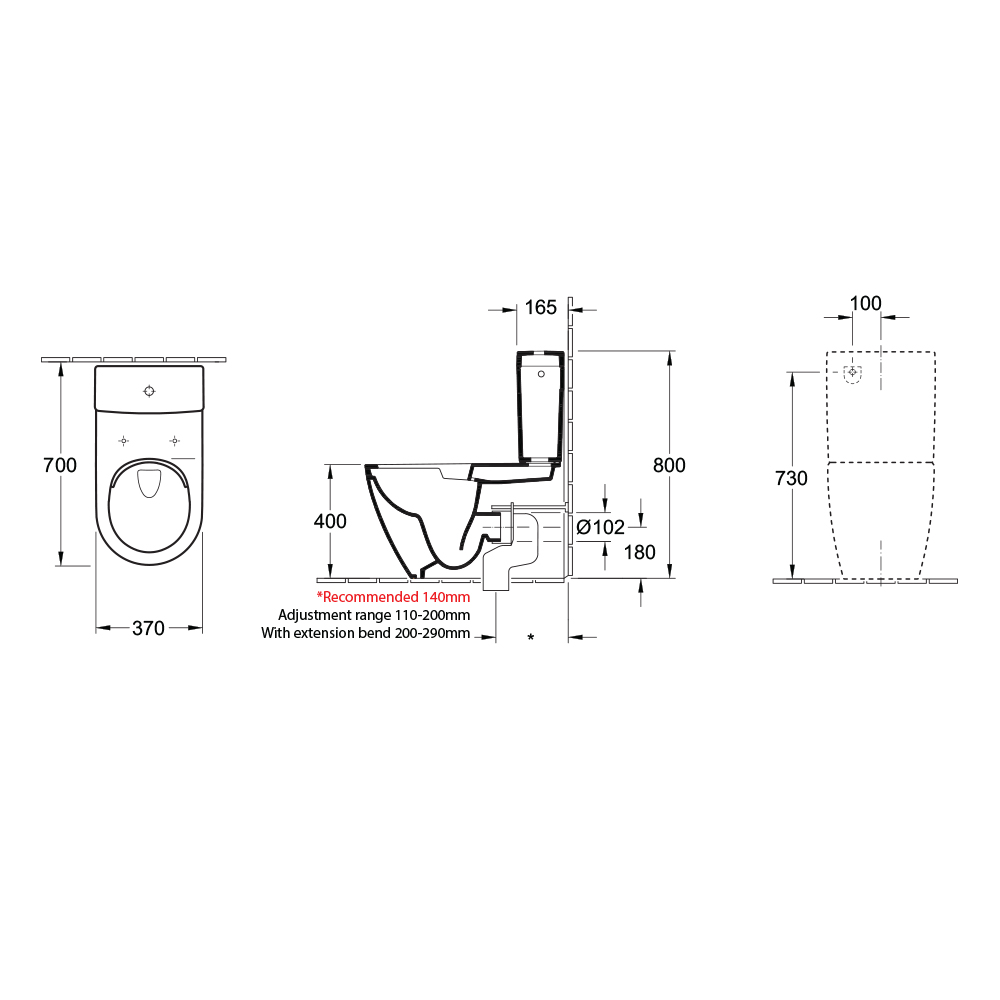 Villeroy & Boch Subway 3.0 TwistFlush BTW Toilet Suite - Image 2