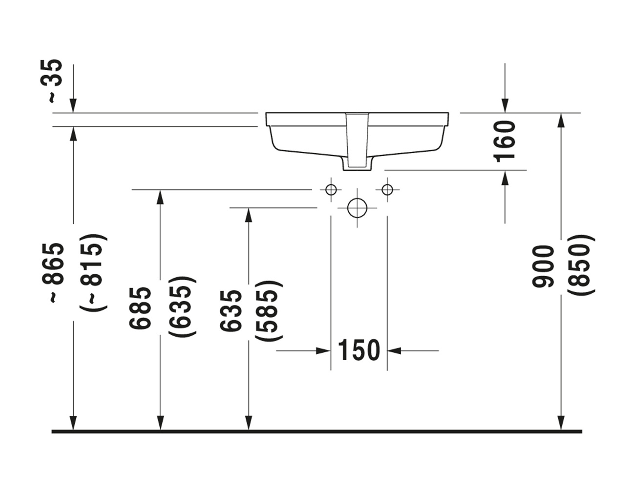 Duravit Vero Undercounter Basin - Image 3