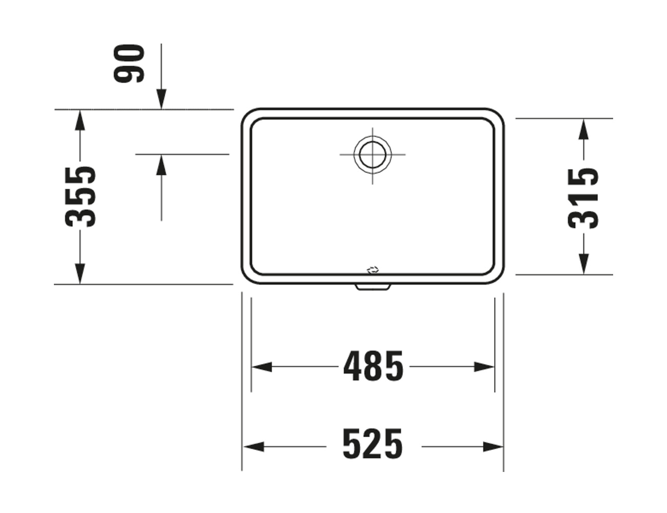 Duravit Vero Undercounter Basin - Image 2