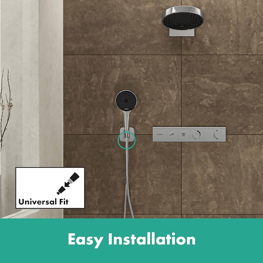 Hansgrohe Porter E Handshower on Holder with Wall Outlet - Image 2
