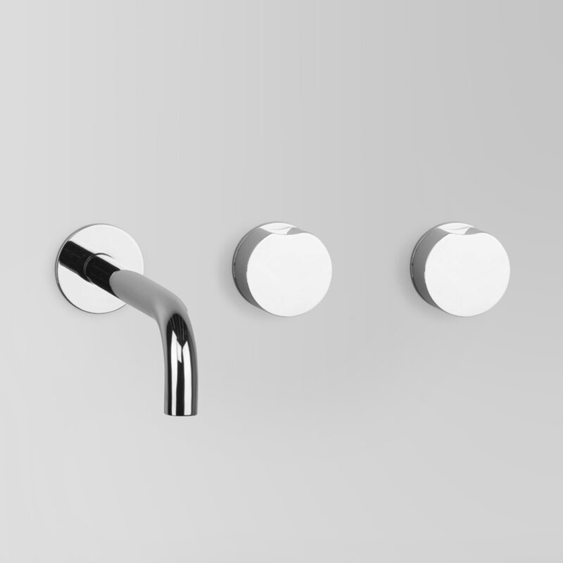 Astra Walker Assemble Off Set Wall Basin Set with 200mm Spout