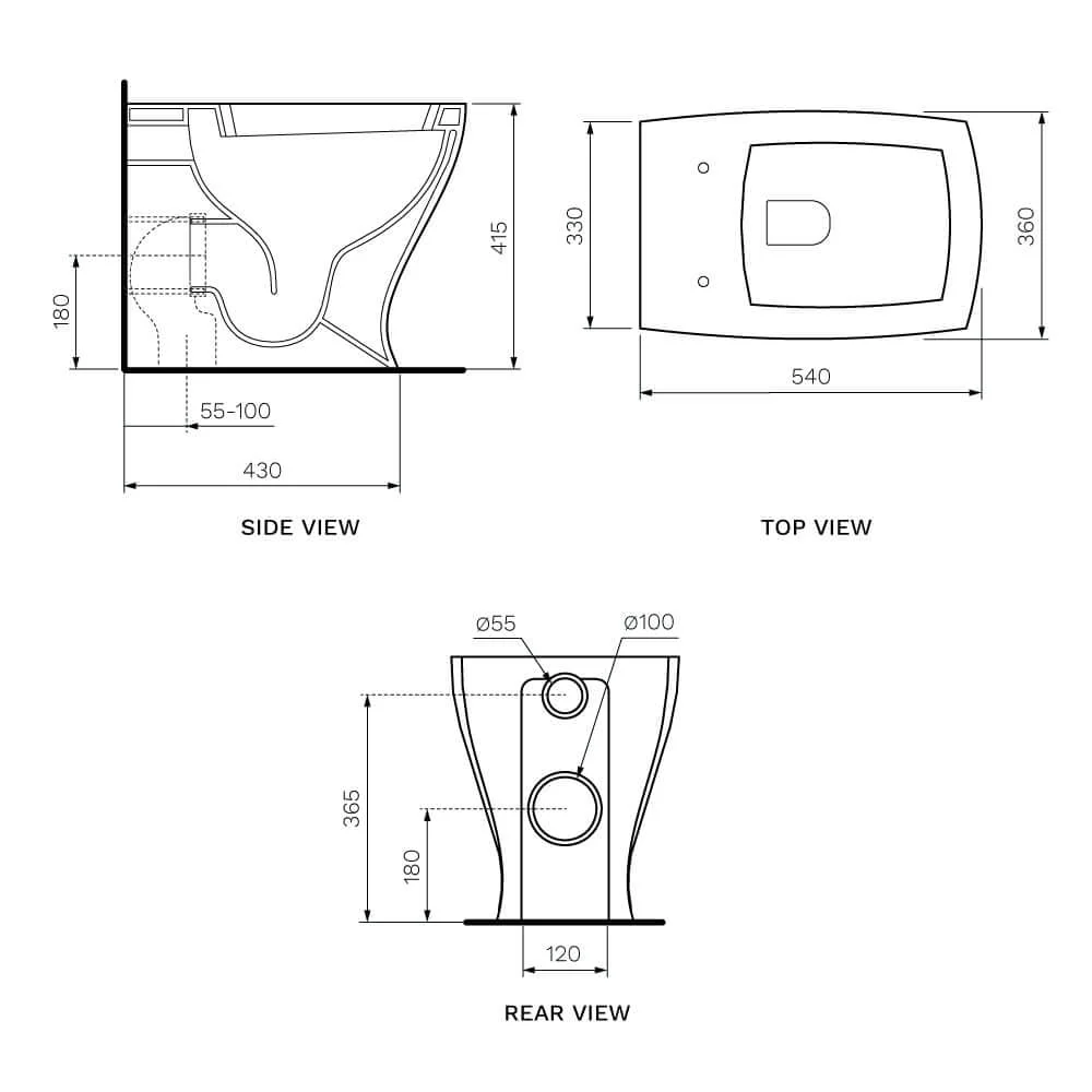 Parisi Jazz Wall Faced Toilet Pan - Image 2