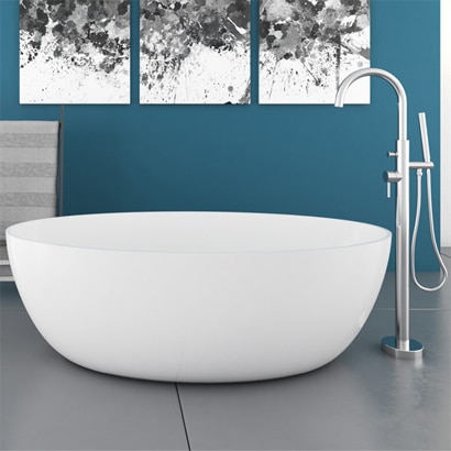 DadoQuartz Gabriella Freestanding Oval Bath - Image 3