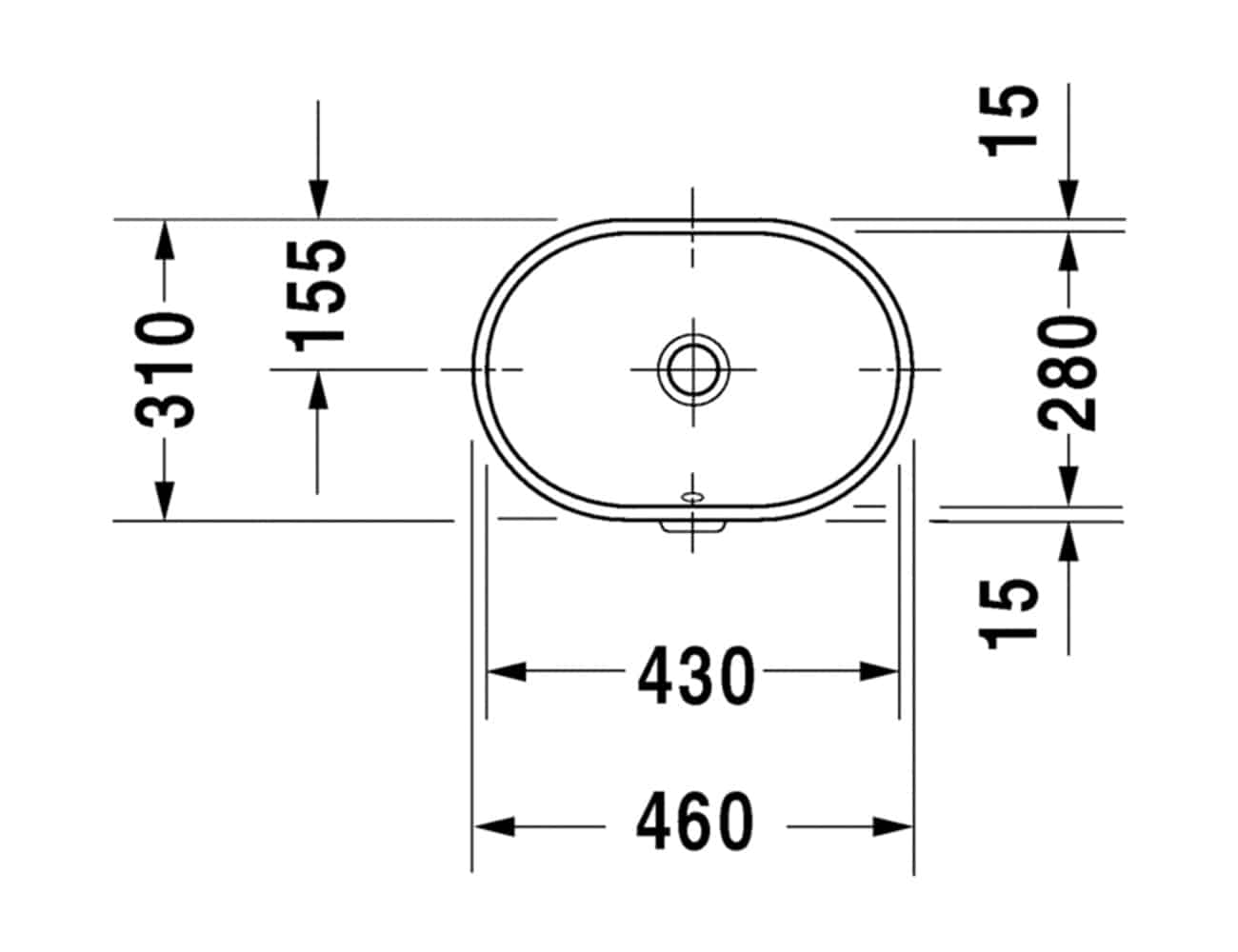 Duravit Foster Undercounter Basin - Image 2