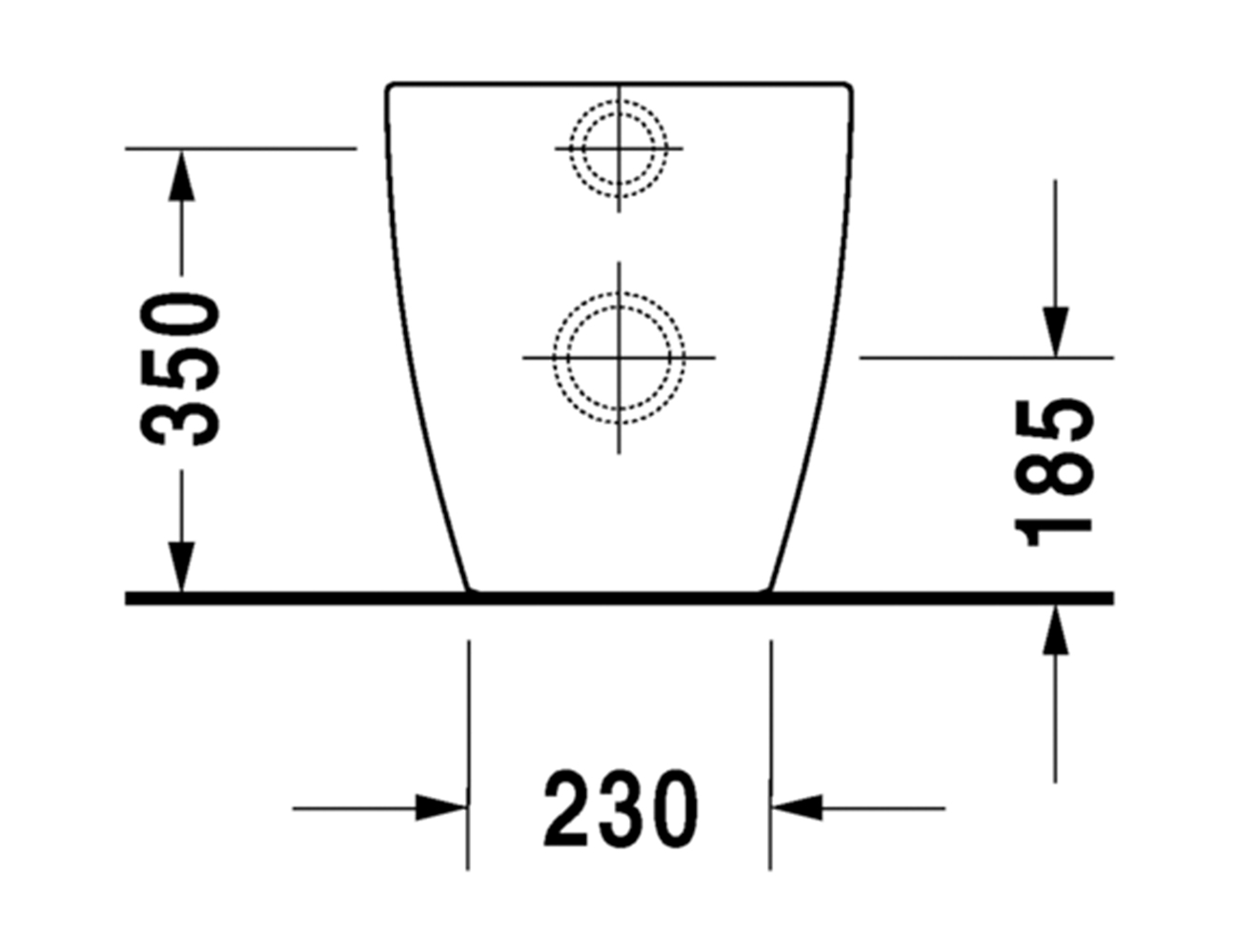 Duravit Happy D.2 Wall Faced Pan - Image 4