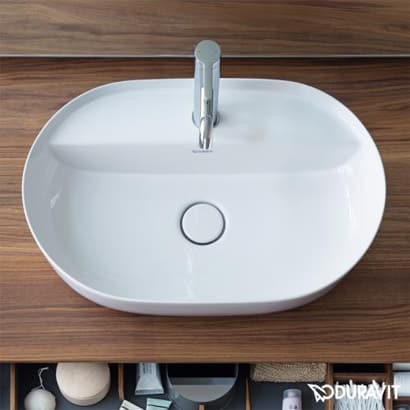 Duravit LUV Above Counter Basin with 1 Tap Hole - Image 4