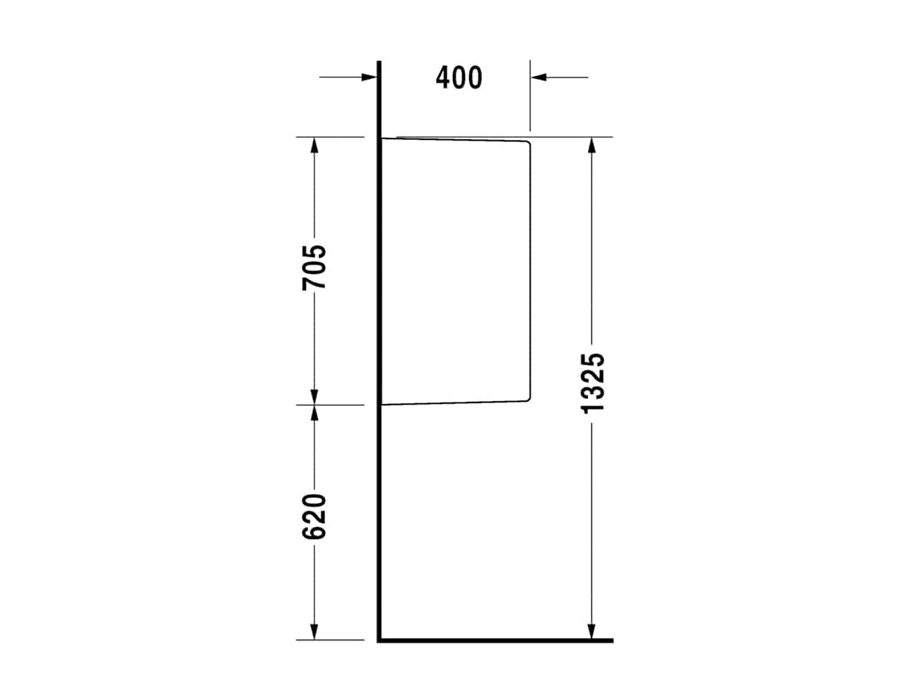 Duravit Starck 3 Ceramic Urinal Partition - Image 3
