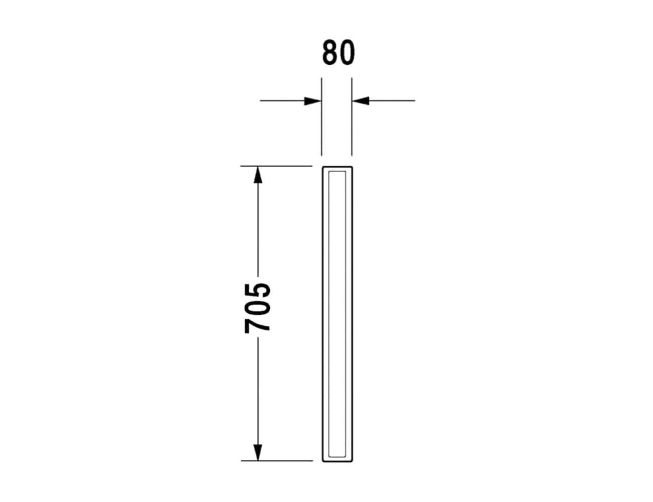 Duravit Starck 3 Ceramic Urinal Partition - Image 4