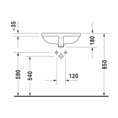 Duravit Starck 3 Undercounter Basin - Image 2