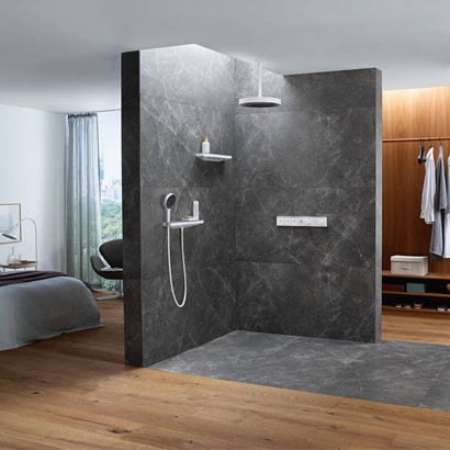 Hansgrohe Rainfinity Wall Outlet Porter 500 Shower Holder and Shower Shelf Left - Image 4