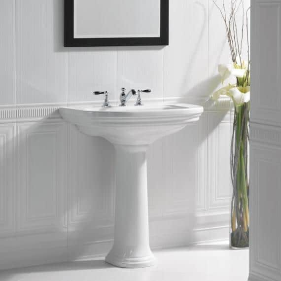 Imperial Carlyon Large Basin and Pedestal - Image 2