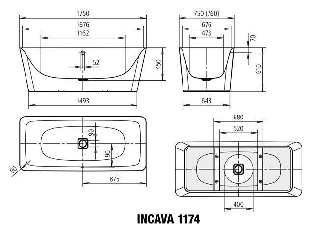Kaldewei Meisterstuck Incava Freestanding Steel Bath - Image 2