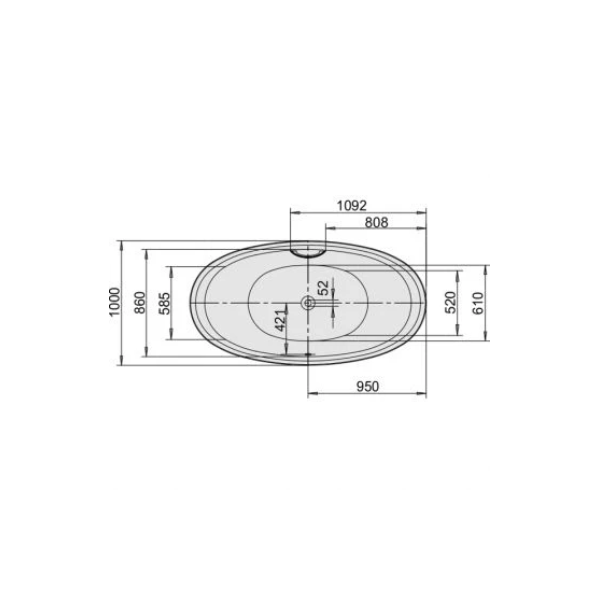 Kaldewei Ellipso Duo Oval Built in Steel Bath - Image 4