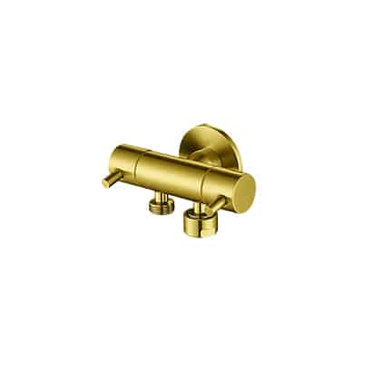 Linkware Dual Mini Cistern Cock Gold