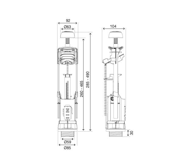 Oli Atlas Close Coupled Outlet Valve - Image 2