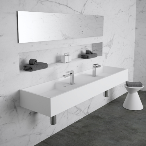 Omvivo C Design 1620 Double Bowl Matt Basin