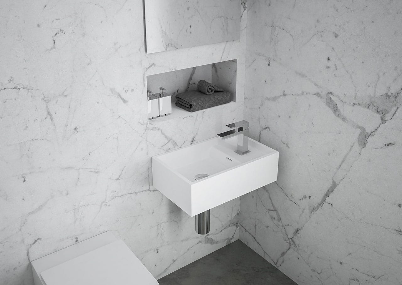 Omvivo C Design Micro 485 Wall Mounted Basin