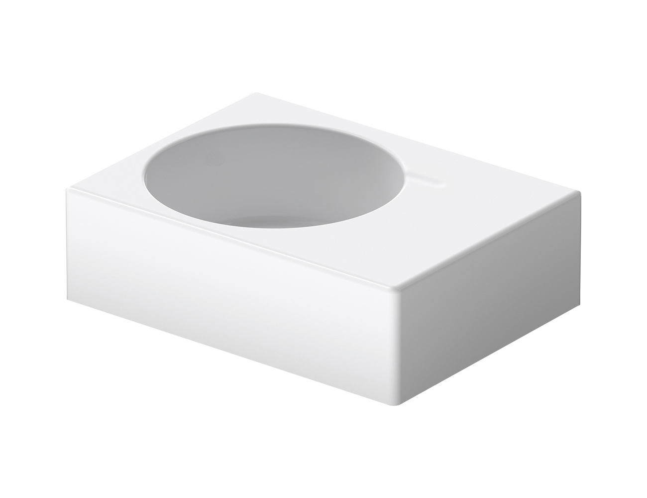 Duravit Scola Left Hand Basin with Metal Console Stand - Image 2