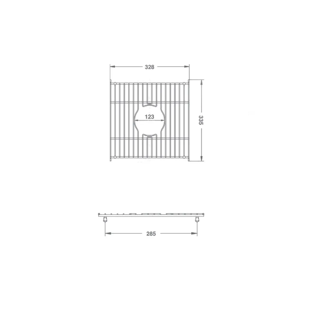 Shaws Stainless Steel Type 4 Sink Grid - Image 2