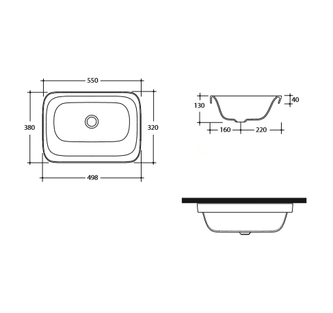 Studio Bagno Soul 2 Undercounter Basin - Image 2
