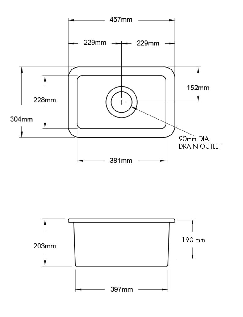 Turner Hastings Cuisine 30 x 46 Inset Undermount Fine Fireclay Sink - Image 4
