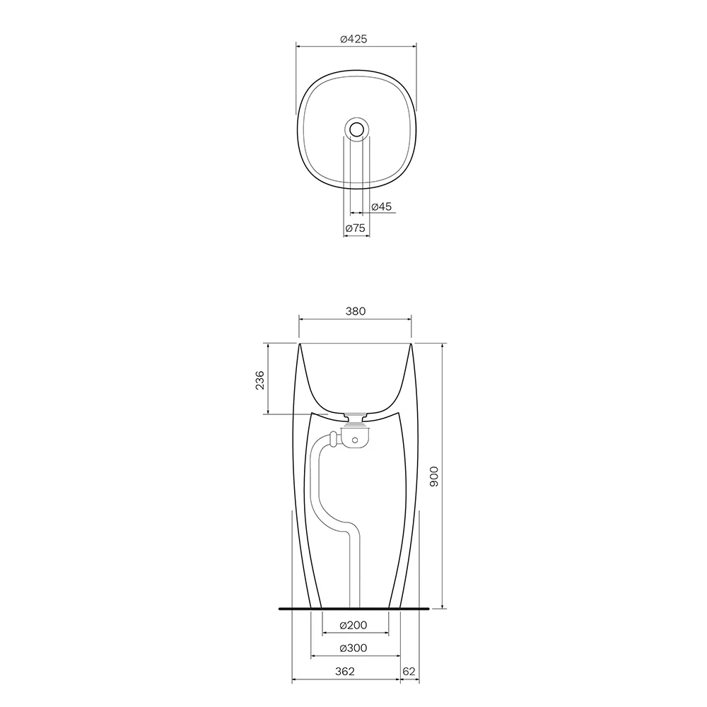 Parisi Seed Freestanding Basin - Image 2