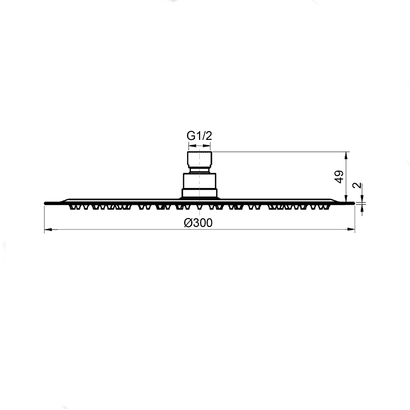 Villeroy & Boch Architectura 300 Overhead Shower - Image 2