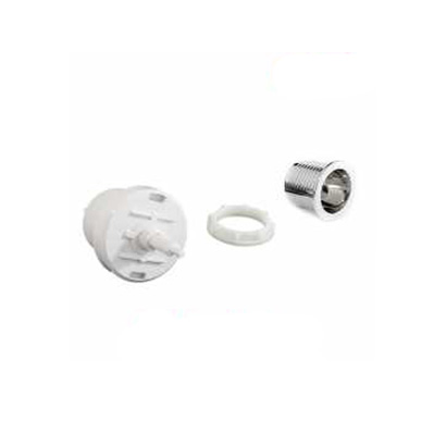 Valsir Inox Replacement Round Half Flush Toilet Button - Polished Chrome - Image 2