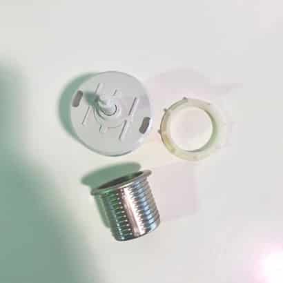 Valsir Round Pneumatic Half Flush Satin Button - Image 2