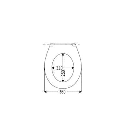 Villeroy & Boch Delphi Soft Close Toilet Seat | Omnia Pro Replacement - Image 2