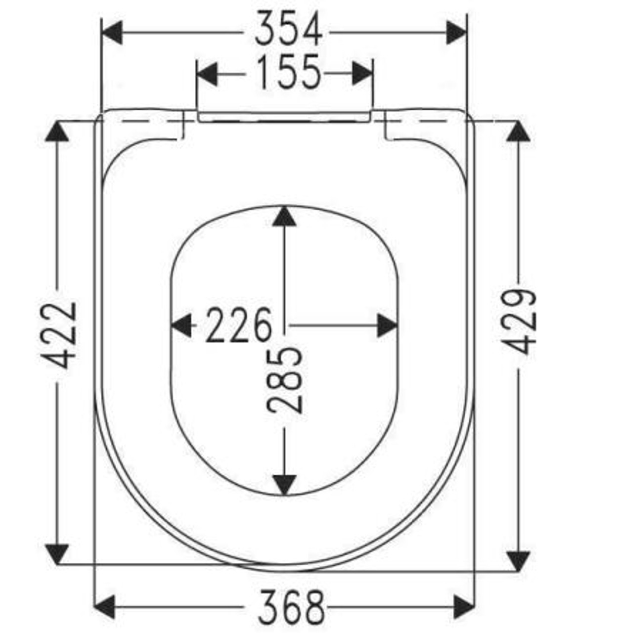 Villeroy and Boch O.Novo Replacement Toilet Seat - Image 4