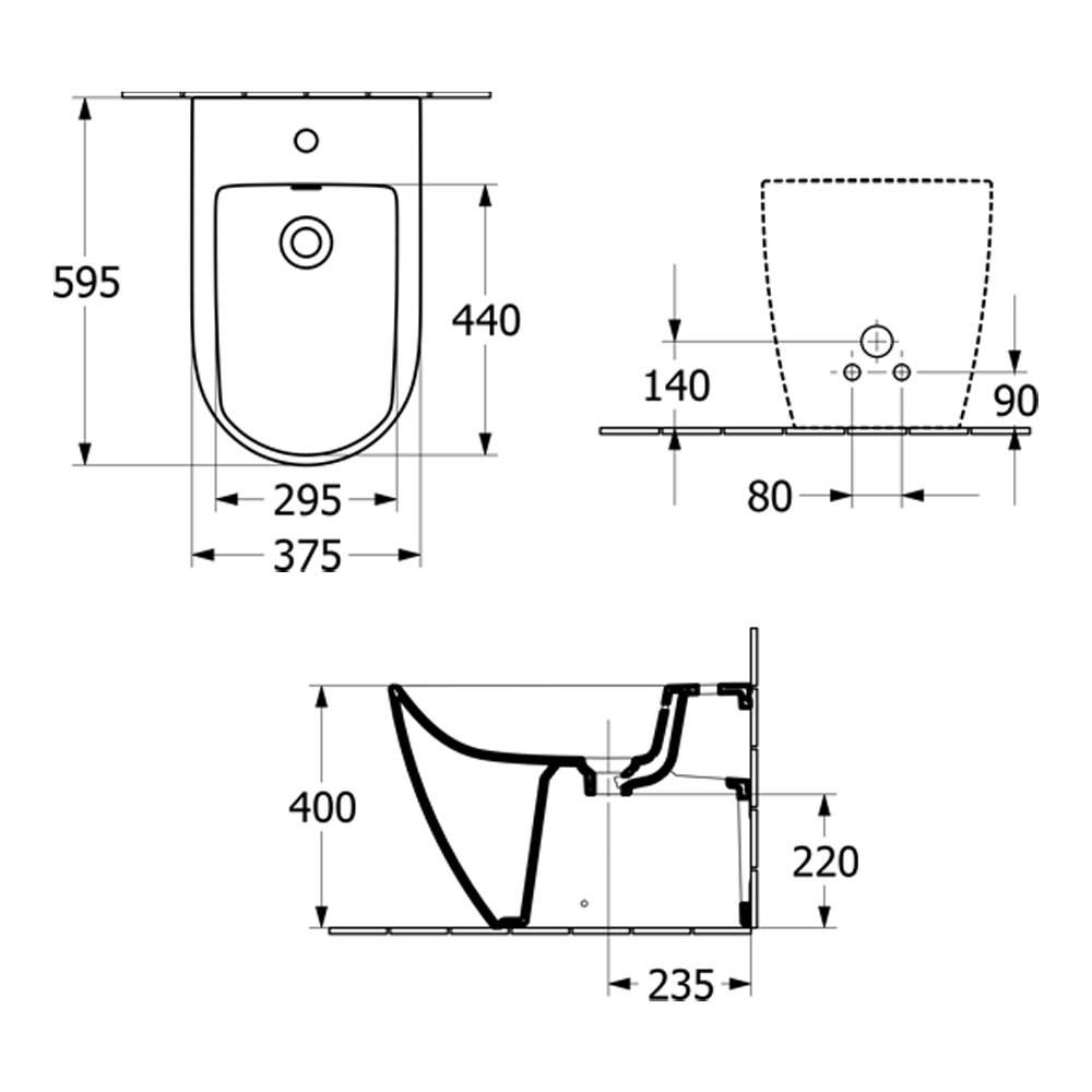 Villeroy & Boch Subway 3.0 Wall Faced Bidet Toilet - Image 2