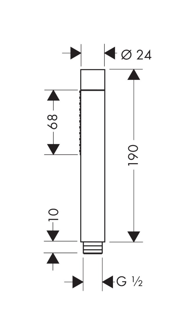 Axor Starck Baton Hand Shower 2jet - Image 2
