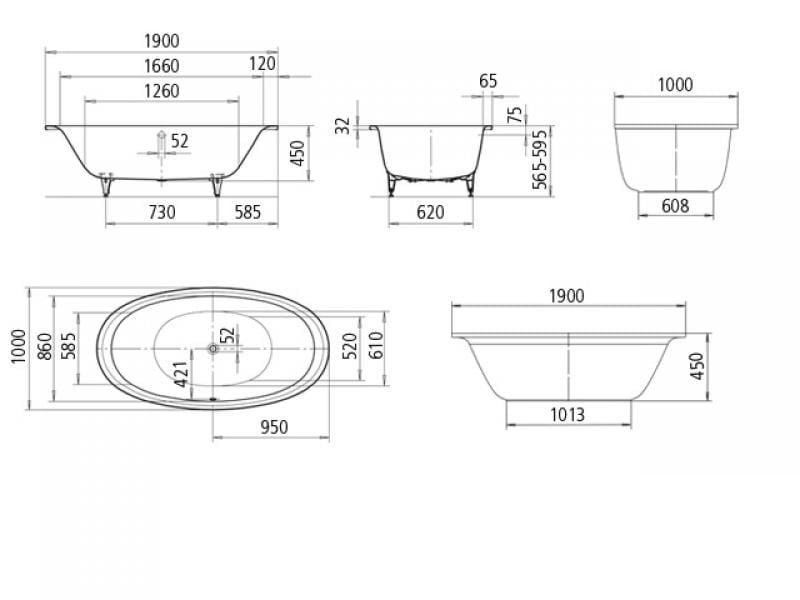 Kaldewei Ellipso Duo Freestanding Bath - Image 7