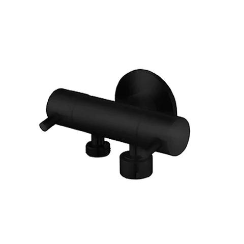 Linkware Dual Control Mini Cistern Cocks - Matt Black