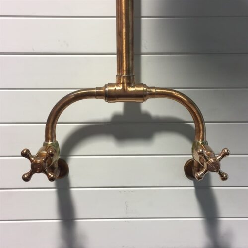 CB Ideal Roulette Bibcock Pillar Wall Top Dull Copper (Sold Singular)
