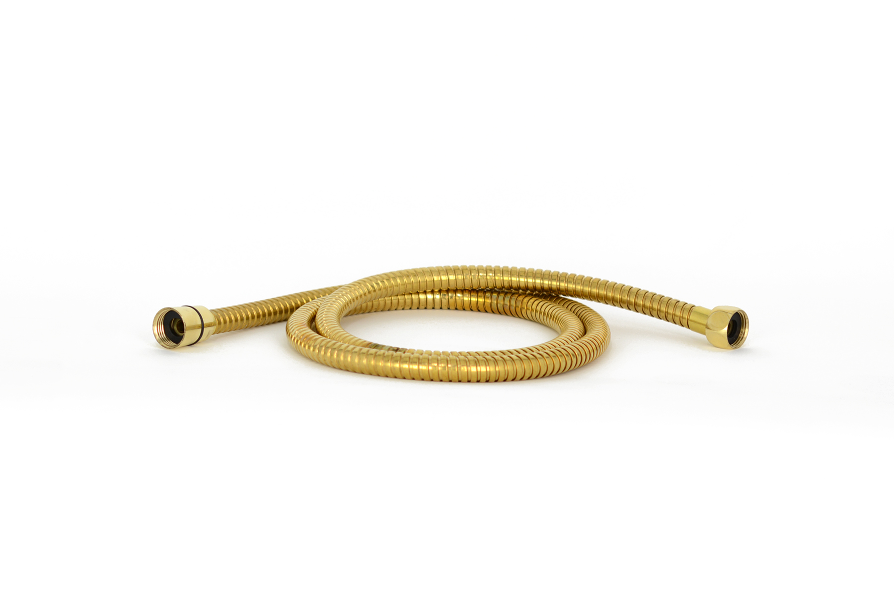 Polished Brass 1.5m Metal Shower Hose