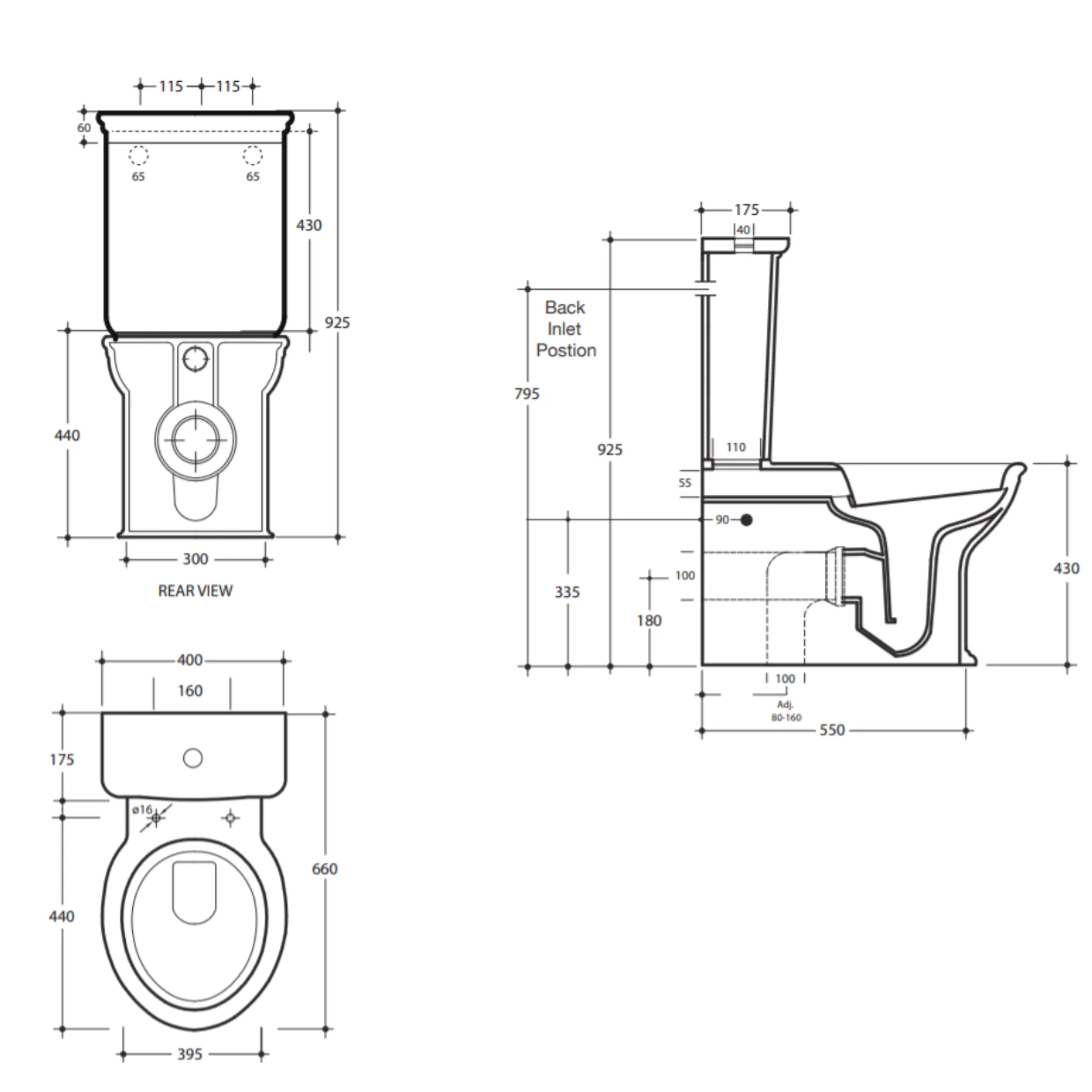 Studio Bagno Impero BTW Toilet Suite - Image 3