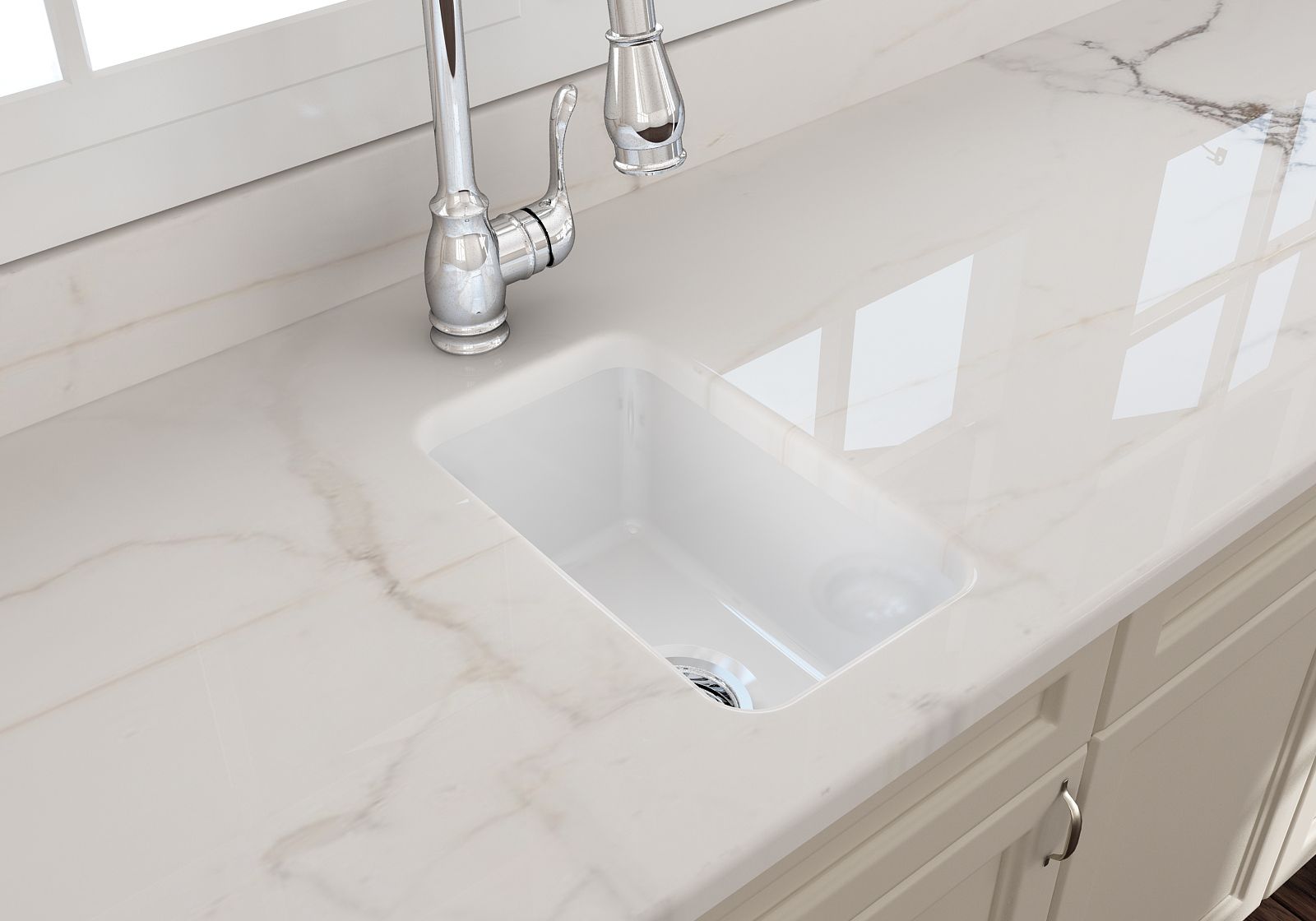 Turner Hastings Cuisine 30 x 46 Inset Undermount Fine Fireclay Sink - Image 2