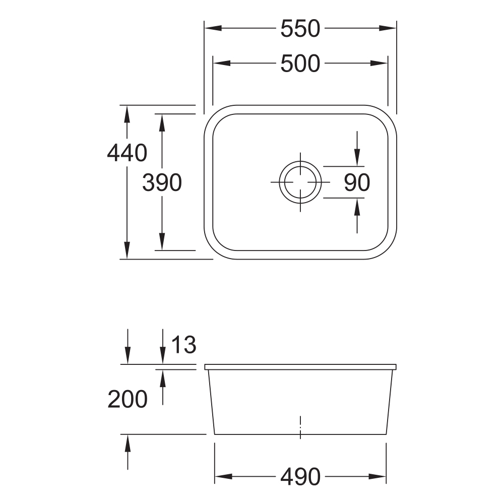 Villeroy and Boch Cisterna 60C Undermount Butler Kitchen Sink - Image 2