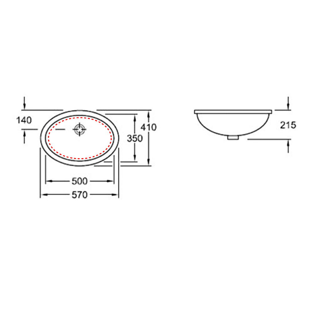 Villeroy & Boch Evana Undercounter Basin - Image 2