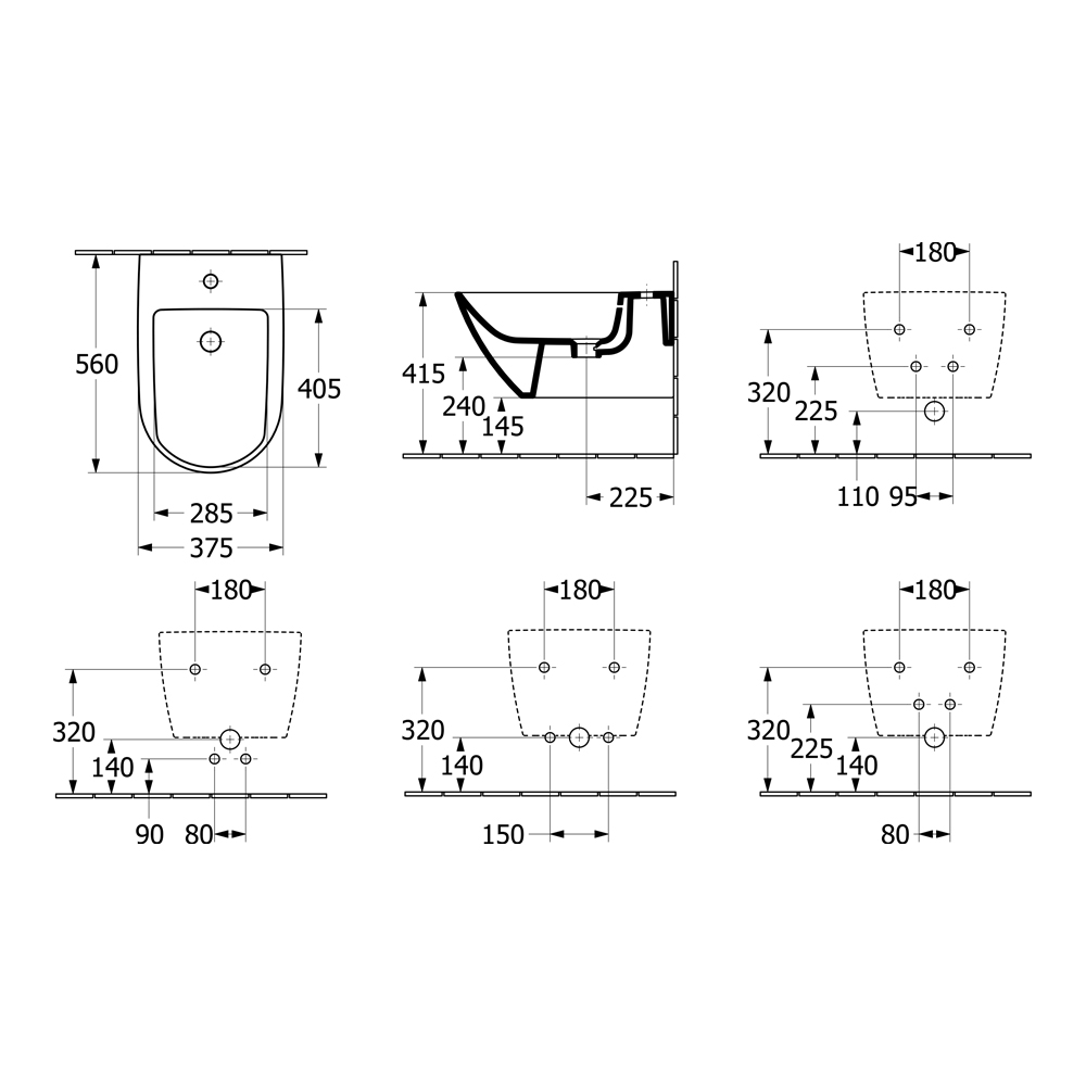 Villeroy & Boch Subway 3.0 Wall Mounted Bidet - Image 2