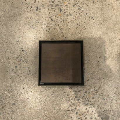 Bespoke Square Brass Faced Insert Waste