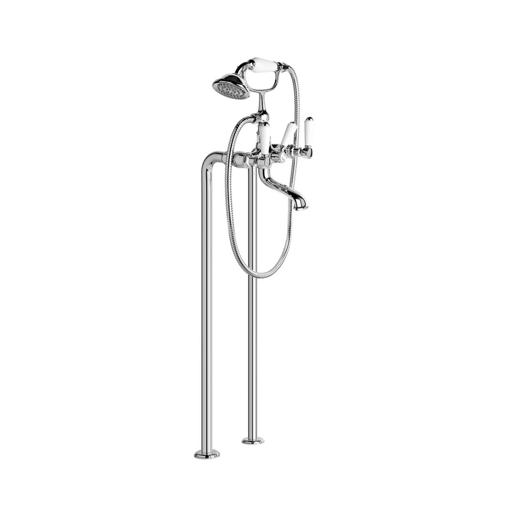 Brodware Winslow Lever Floor Mounted Bath Mixer with Handshower 1.8122.00.4.01