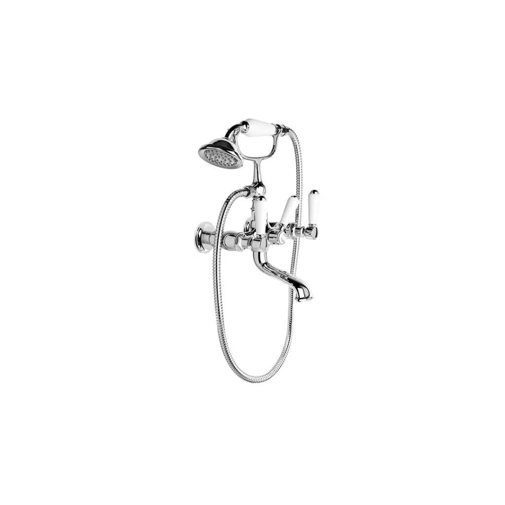 Brodware Winslow Porcelain Lever Bath Mixer with Handshower