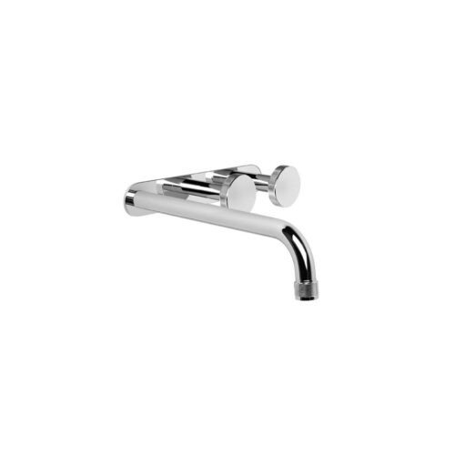 Brodware Yokato Disc Wall Basin Set with 200mm Spout and Backplate