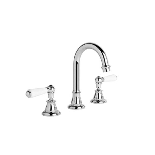 Brodware Neu England Basin Set - Porcelain Levers