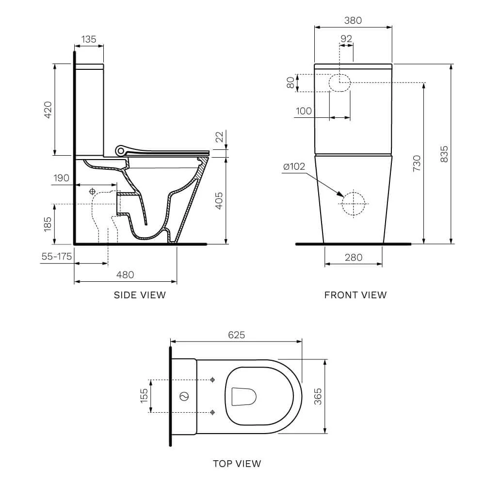 Parisi Linfa Wall Faced Suite Rimless (including Pressalit Seat) - Image 2